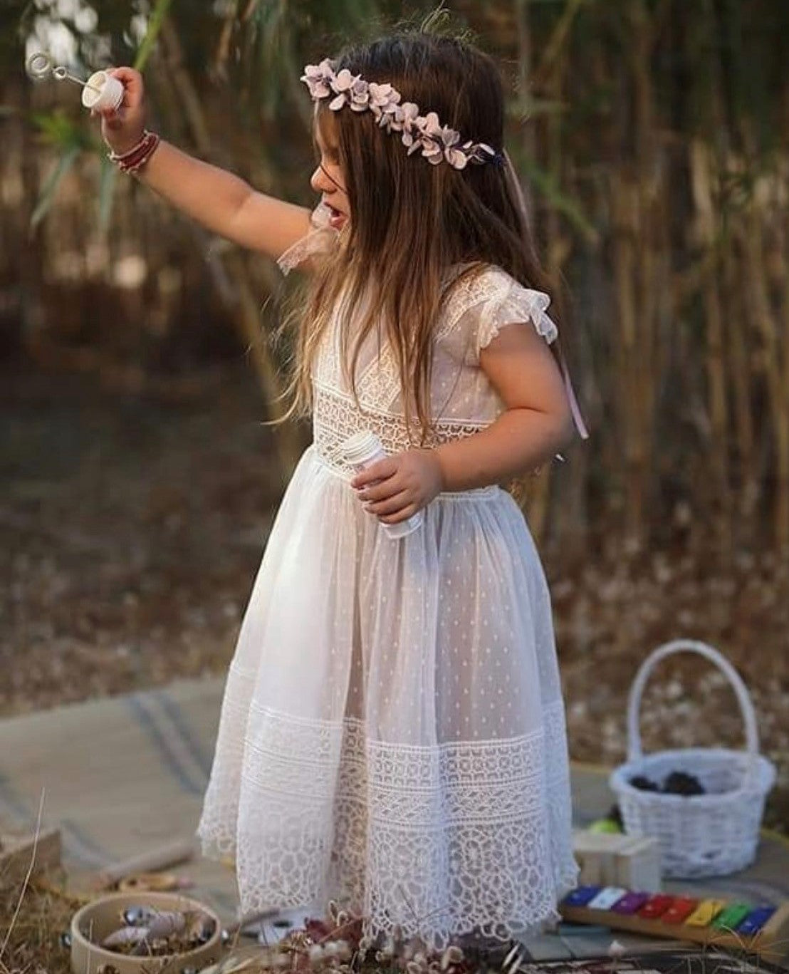 Flower Girl - Enchanting Fabric Choices Flower Girl - Enchanting Fabric Choices
