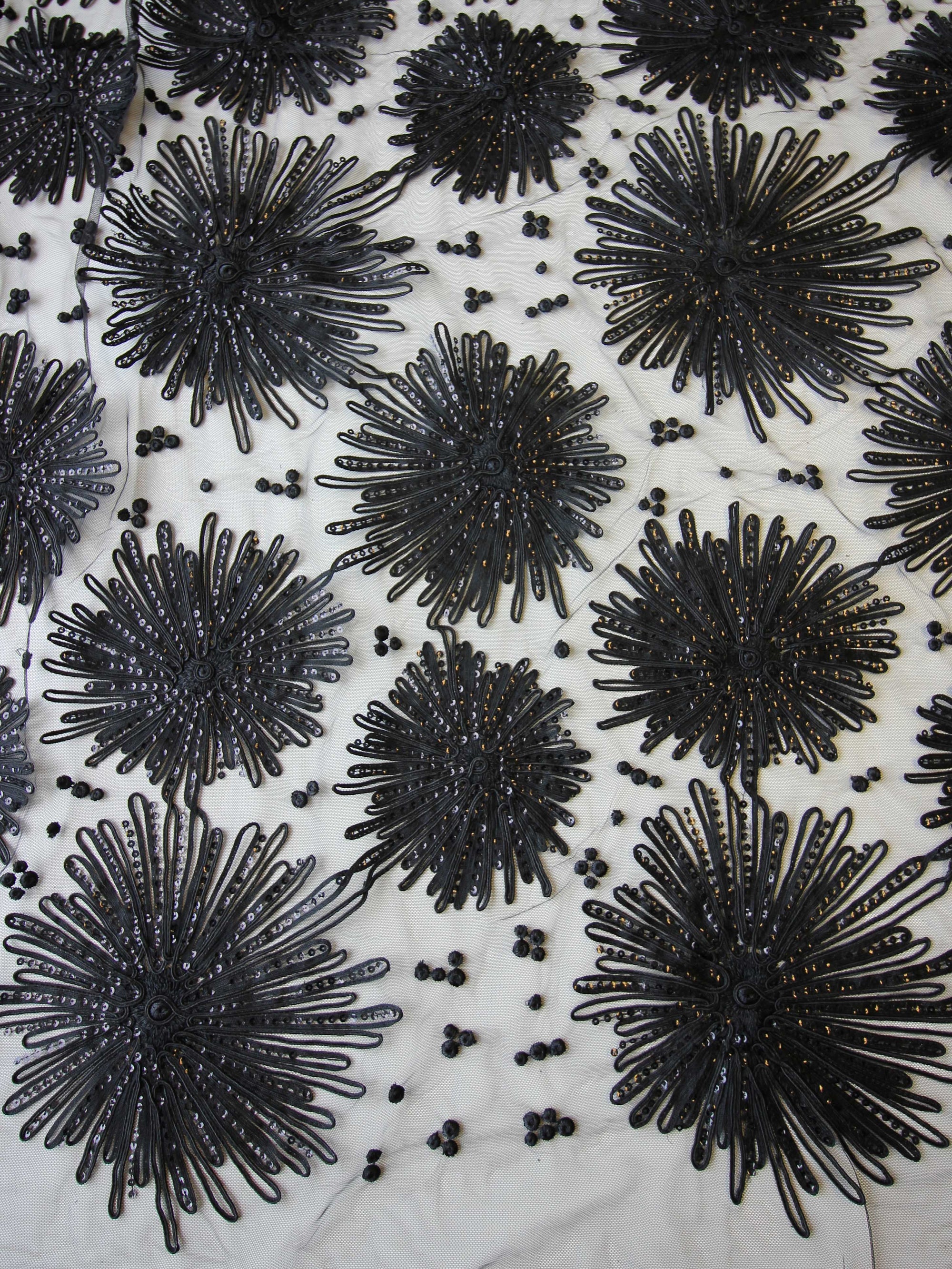 Glamorous Black Lace Fabric