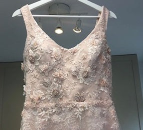 Hildreth blush lace wedding dress 1