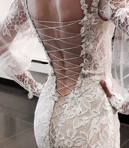 beaded lace trumpet wedding dress Trumpet-Mermaid Chapel Train Lace Short Sleeve Wedding Dress COCOMELODY CW3255, 45 Days / Ivory / US18-UK20-EUR48