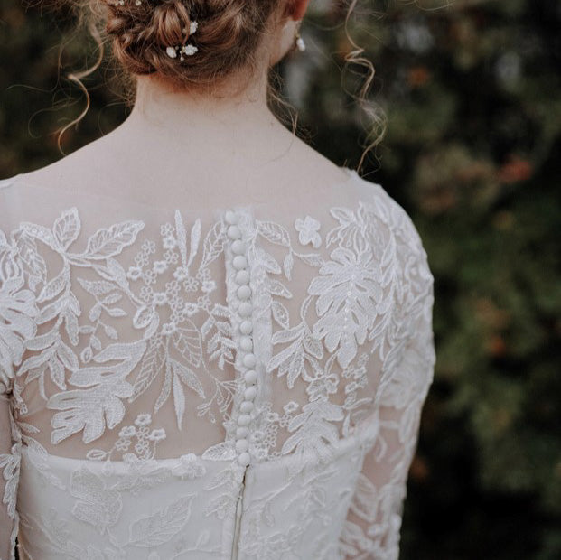 Embroidered Bridal Tulle : Wedding Dress Design - Bridal Fabrics