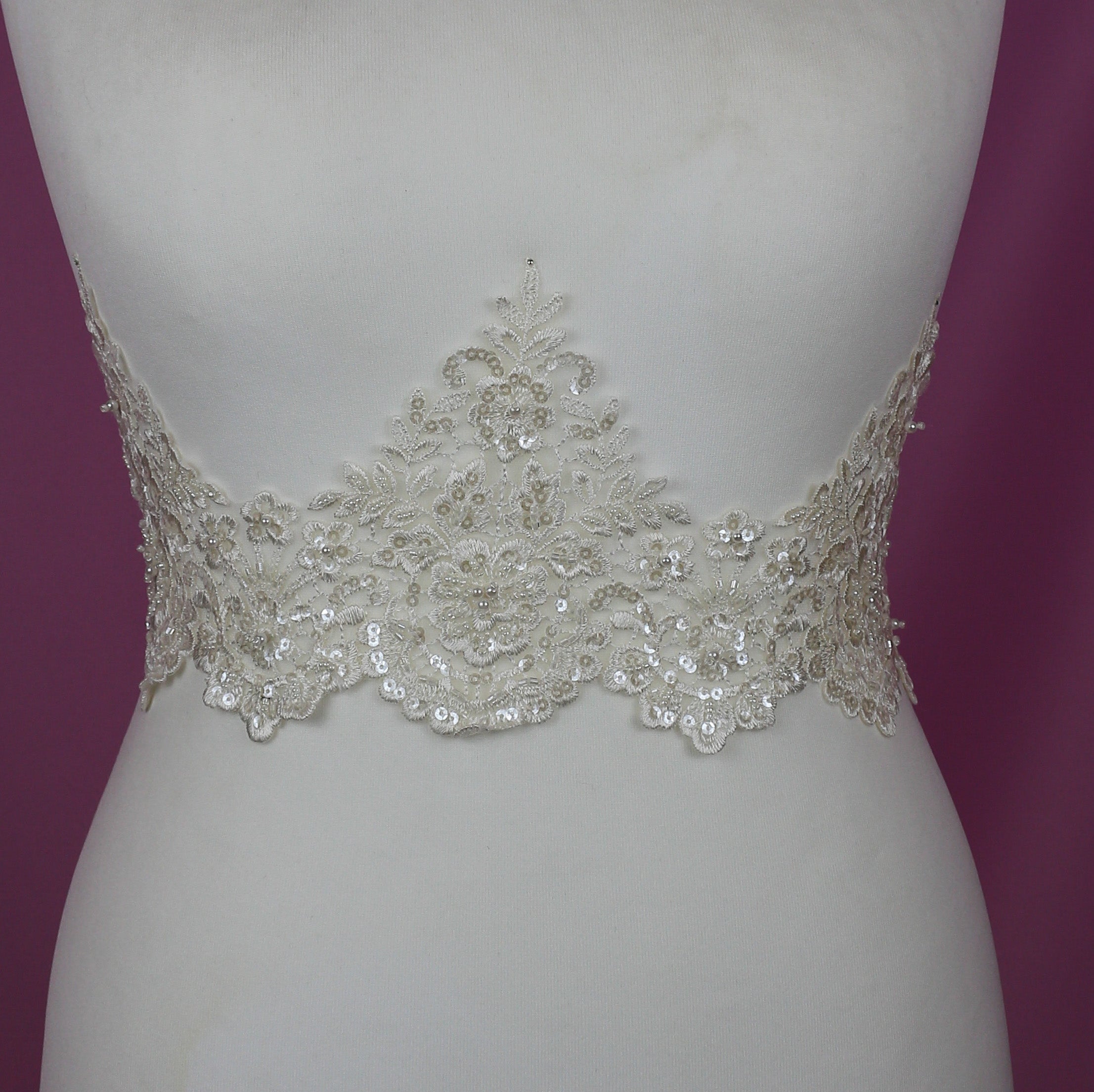 Rhinestone Good and Pearl Trim, Wedding Dress Strap, Beaded Bridal