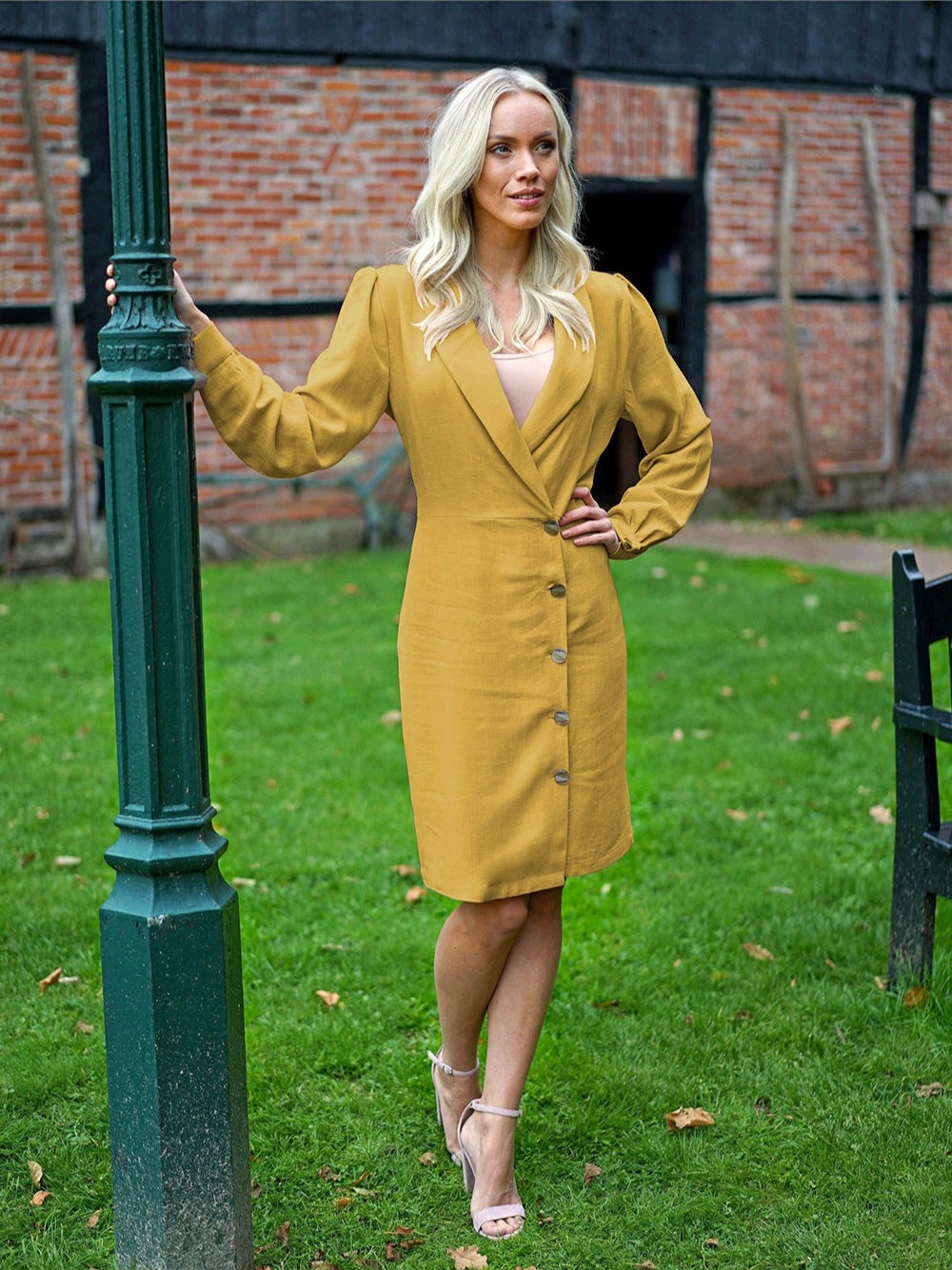 Mustard 100% Linen - P90