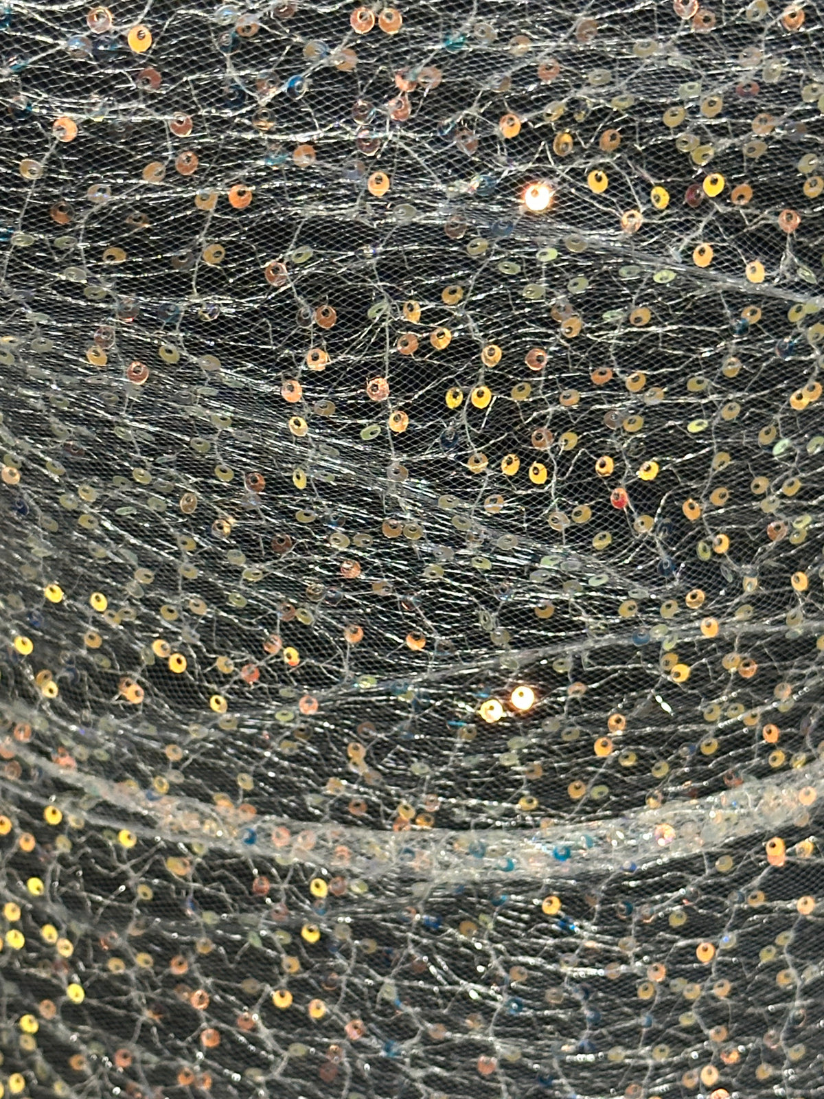 Iridescent Sequin Embellished Tulle - Earnest