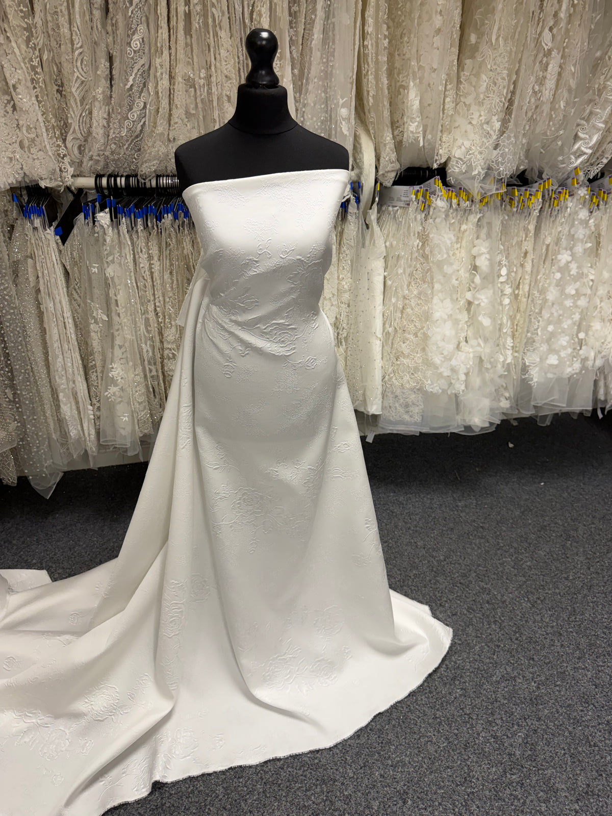 Ivory Italian Silk Blend Brocade - BR1012