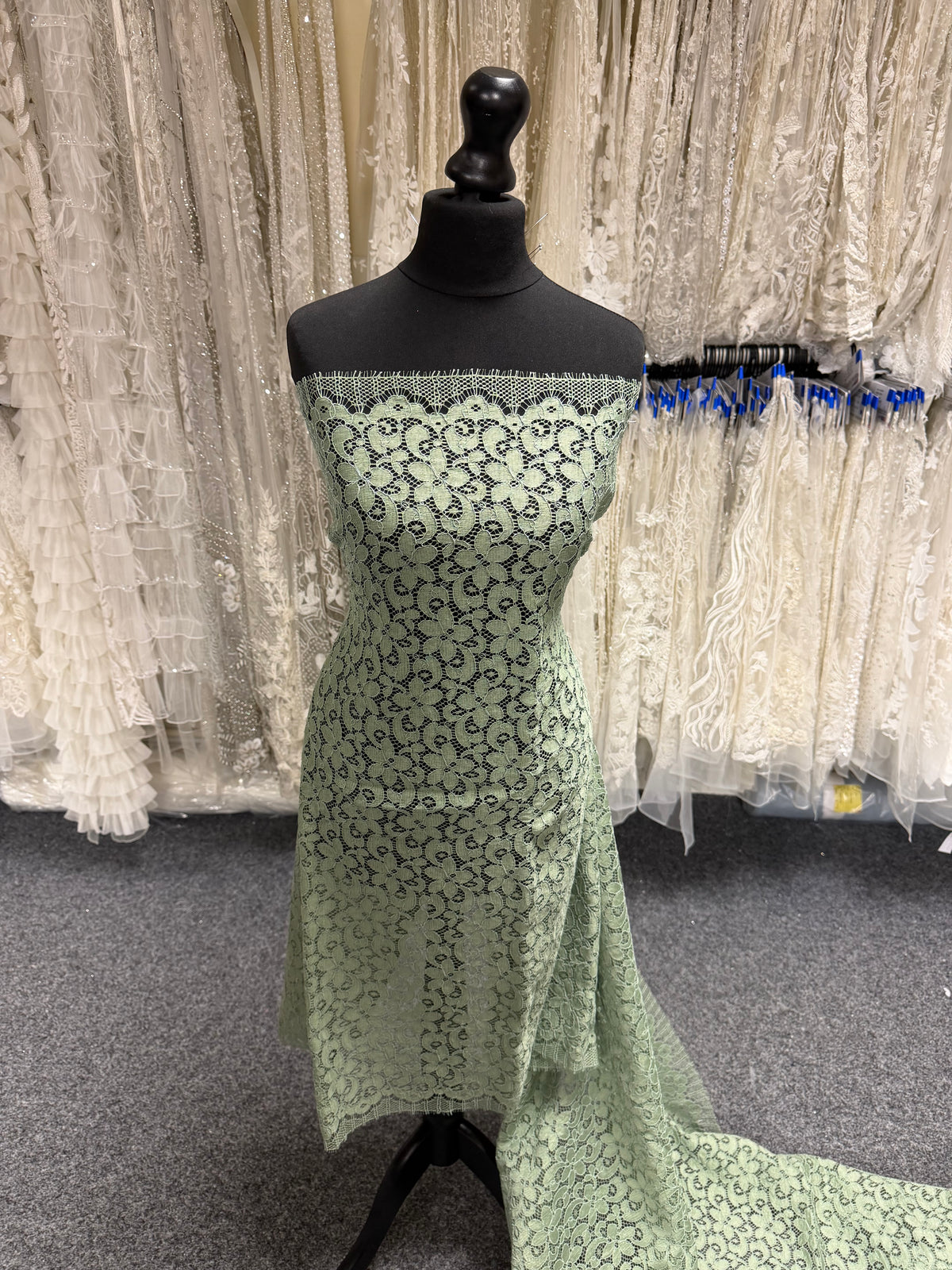 Peridot Green Corded French Lace - LA4008