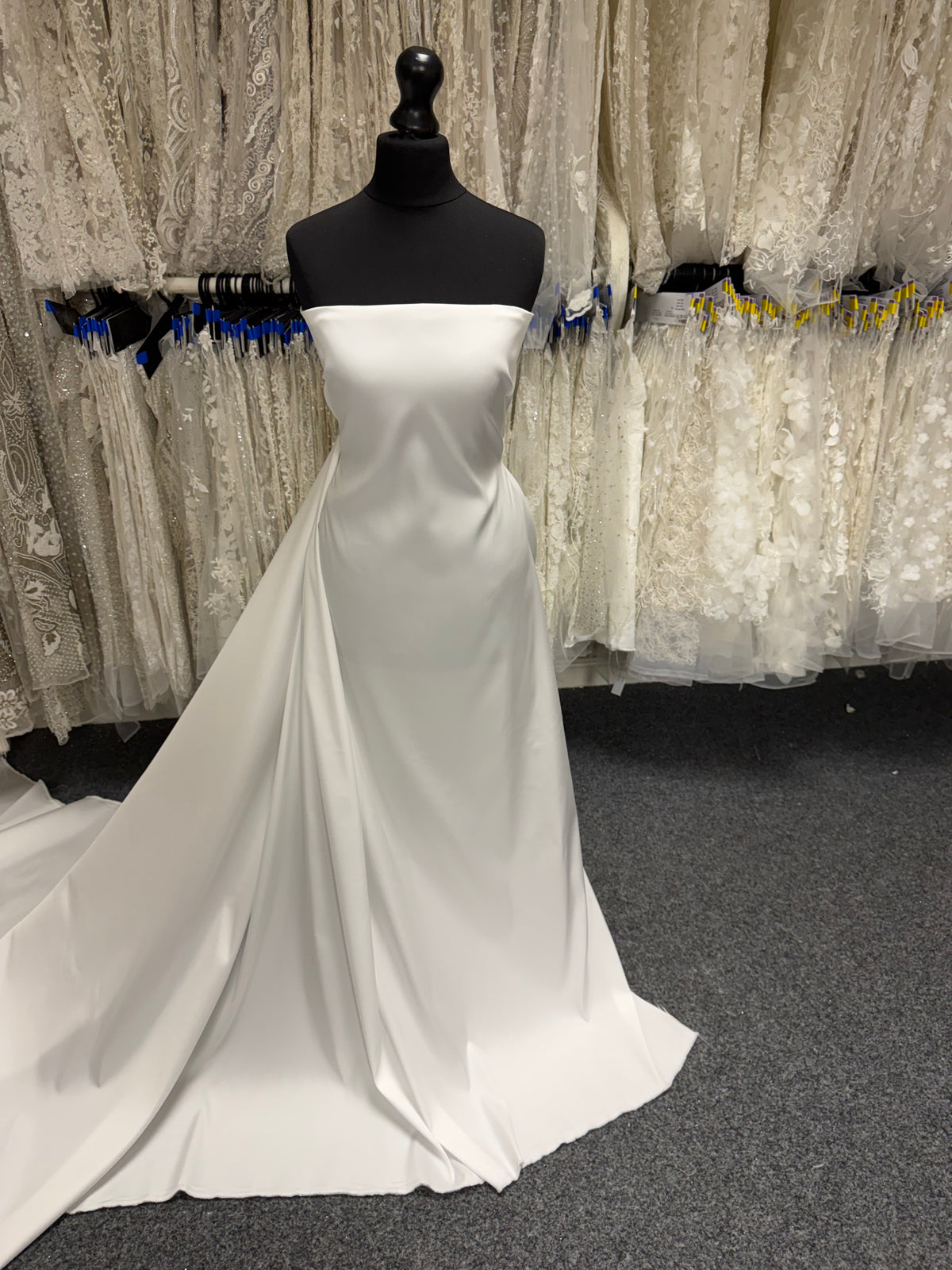 Pale Ivory Polyester Italian Mikado - P614