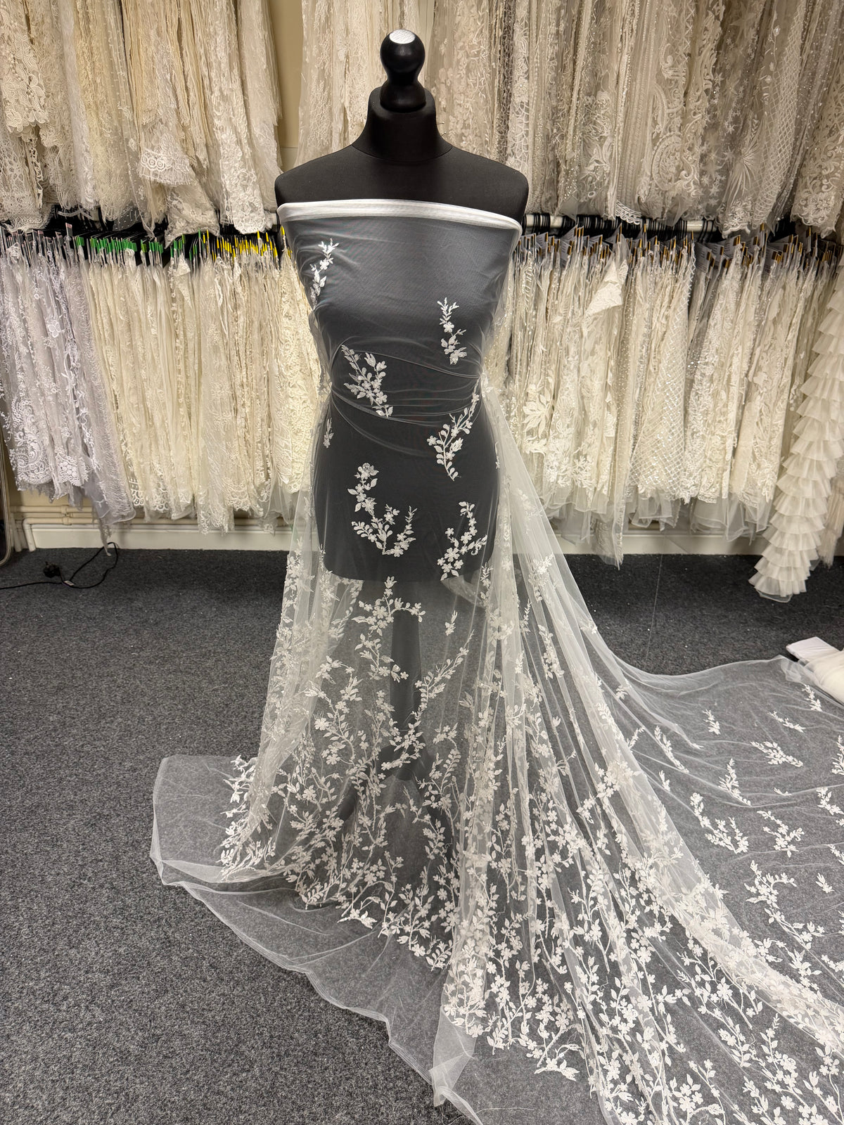 Ivory Beaded Lace - EB1073