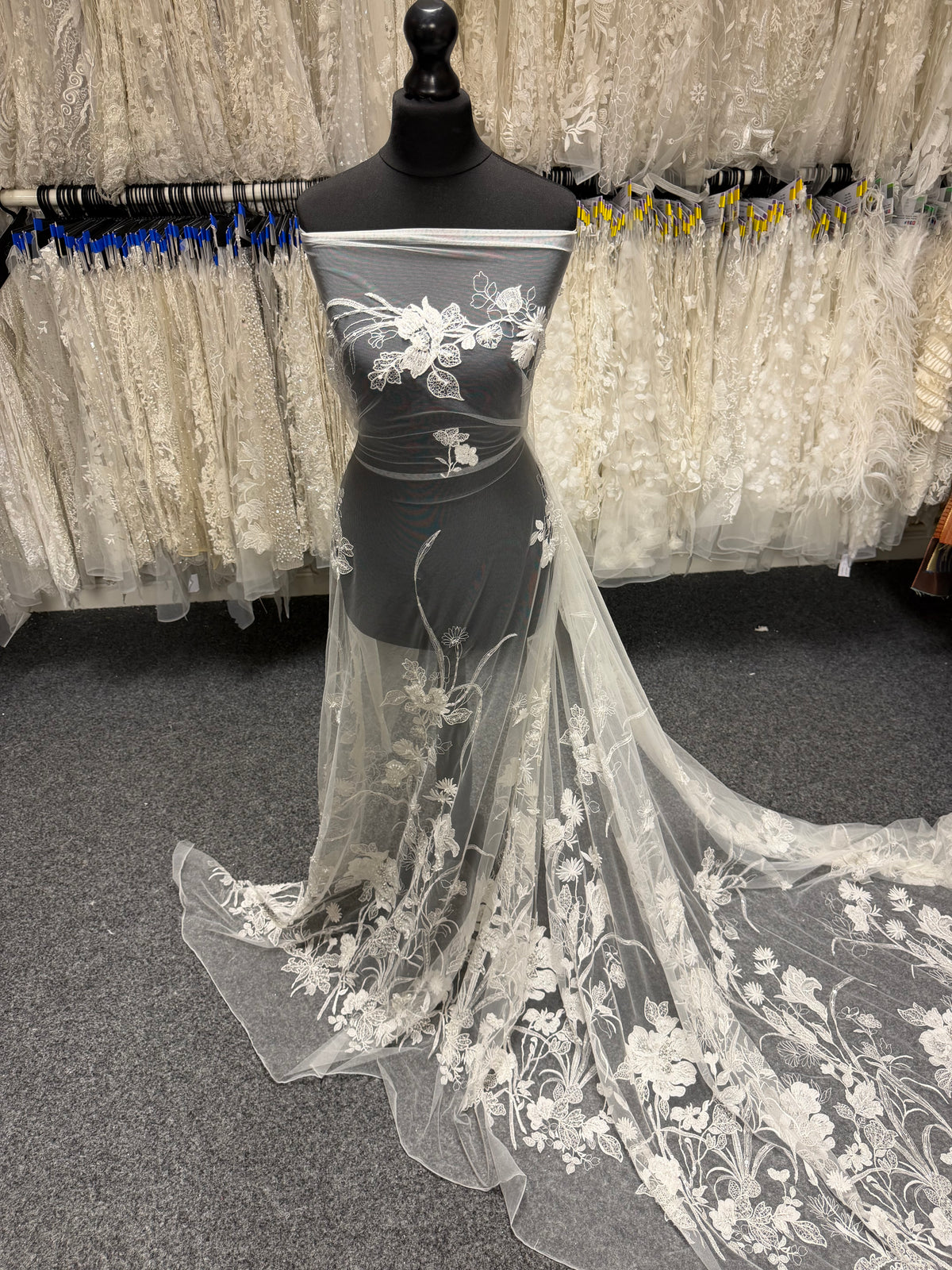 Ivory Beaded Lace - Mattie