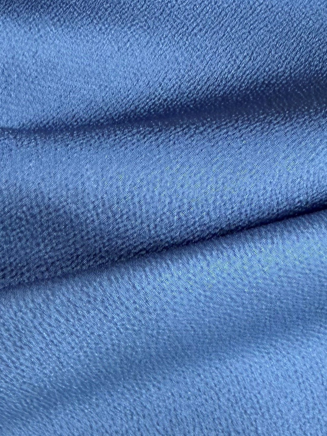 Airforce Blue Polyester Crepe - Temple