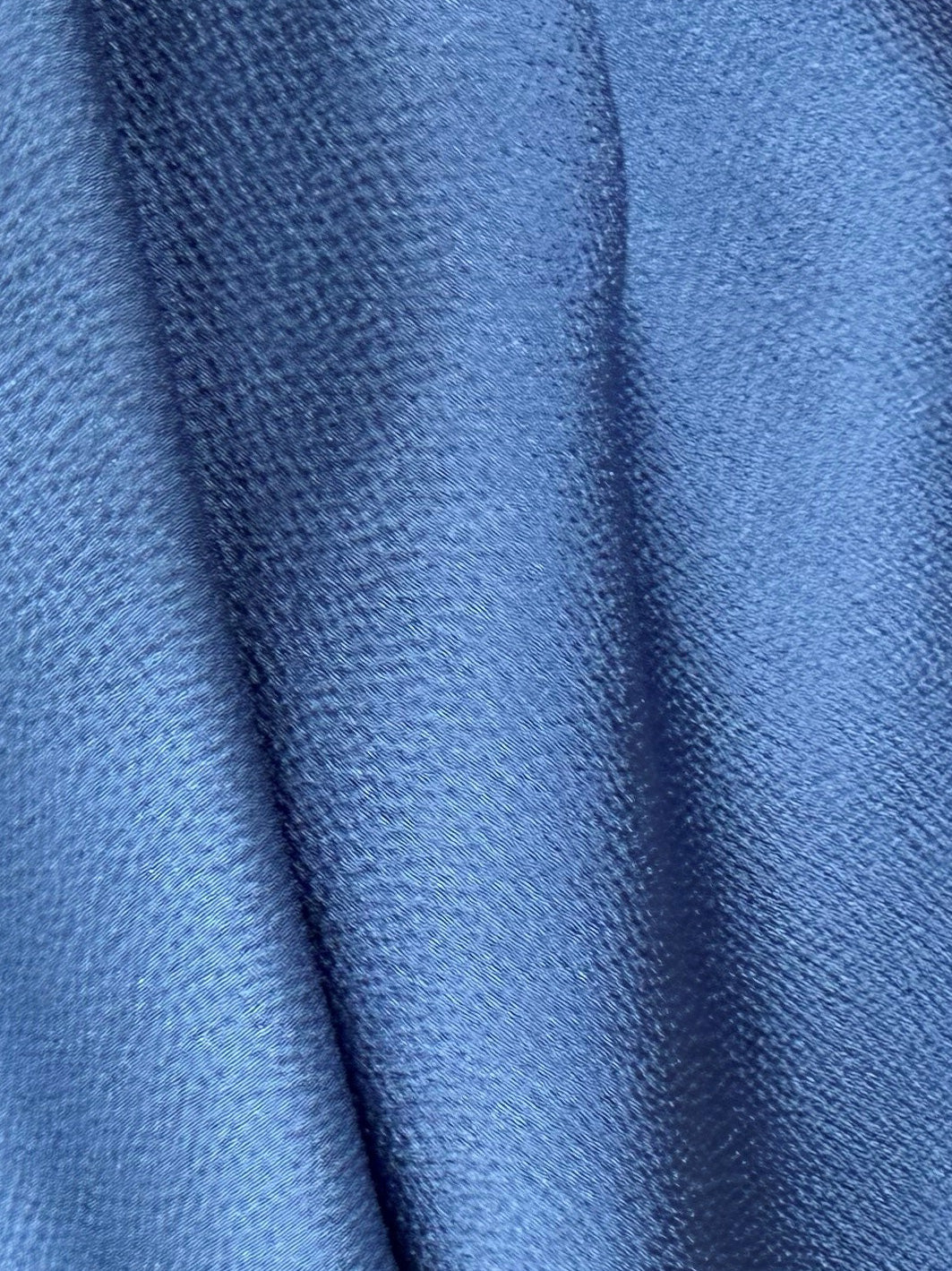 Airforce Blue Polyester Crepe - Temple