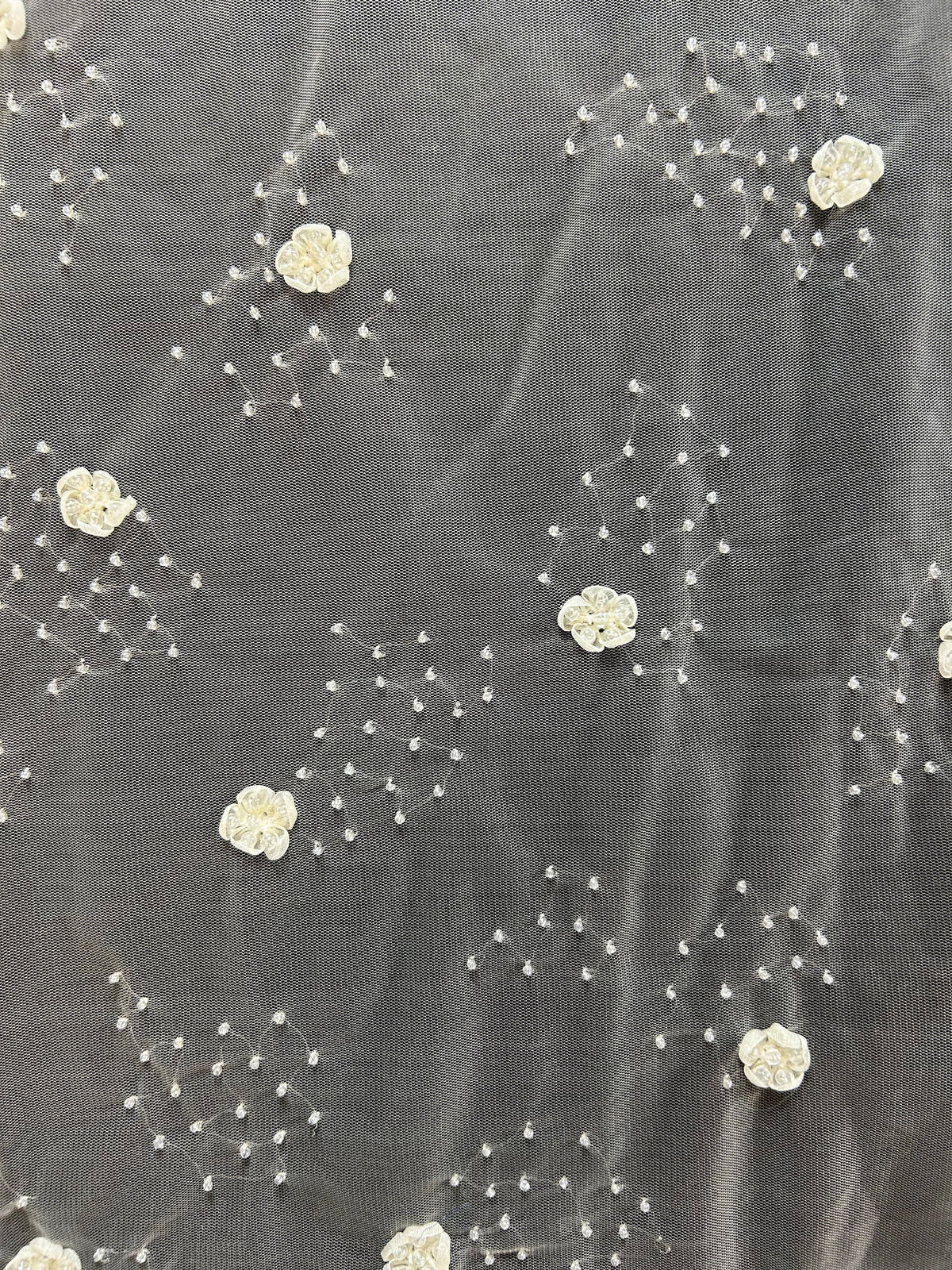 Ivory Beaded Lace - Alison