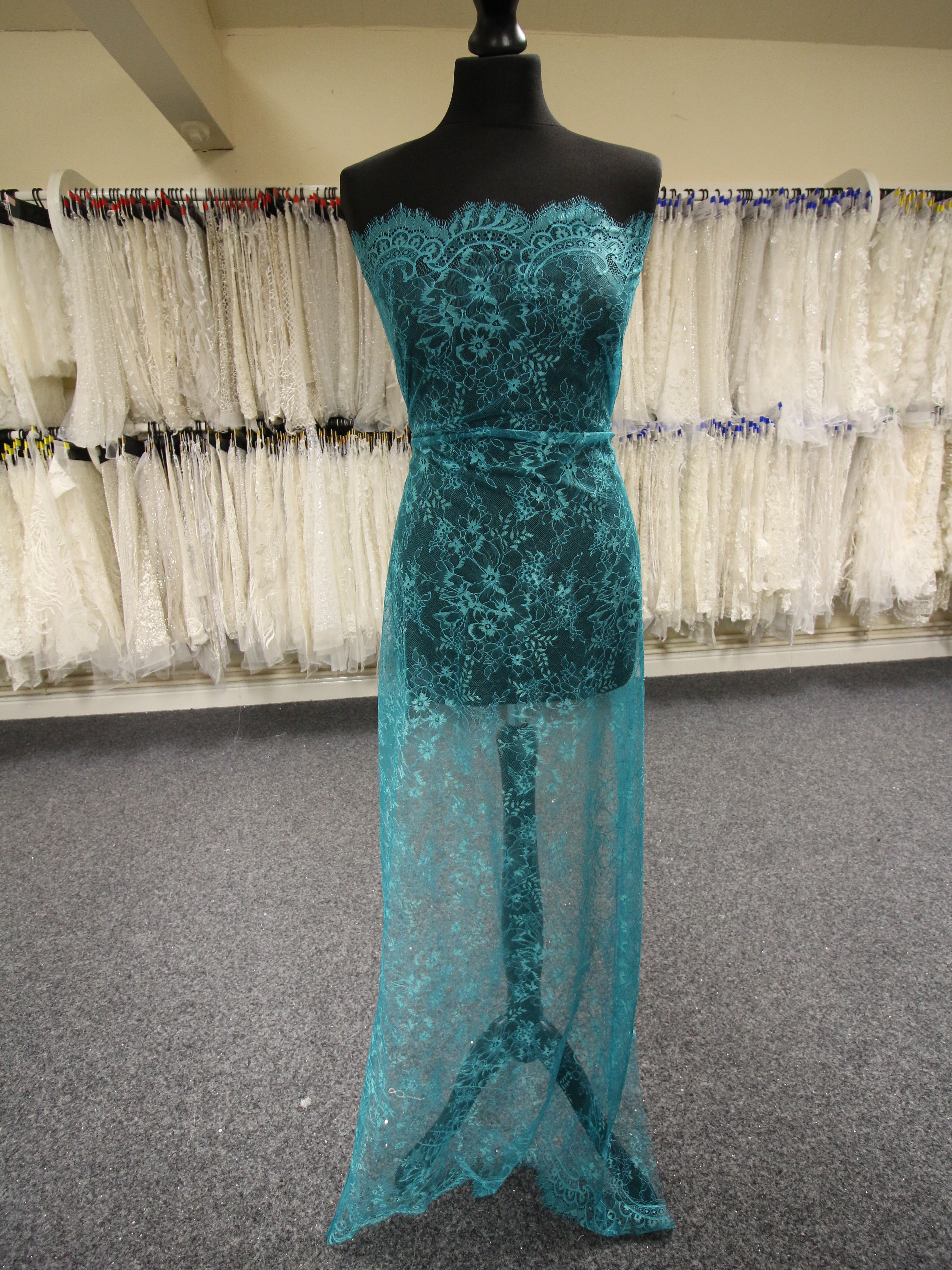 Aqua Raschel Lace - Clio Aqua Raschel Lace - Clio