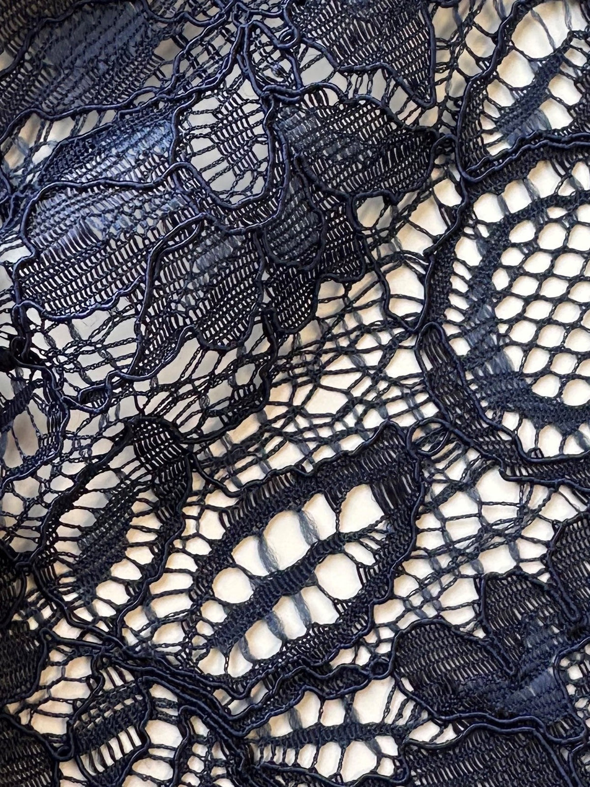 Arabian Blue Corded Lace - Tocca