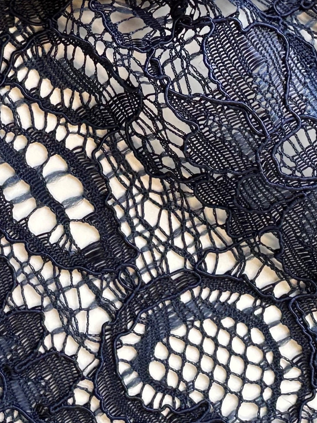 Arabian Blue Corded Lace - Tocca