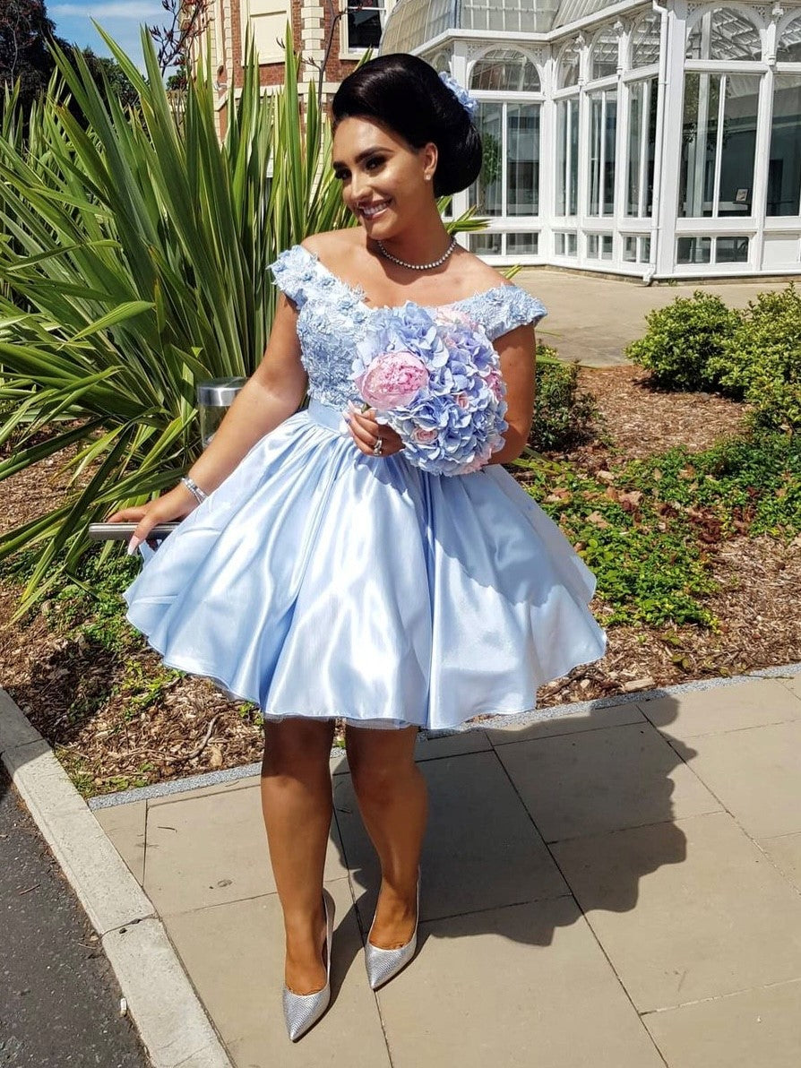 Light Blue Polyester Satin - Ascot