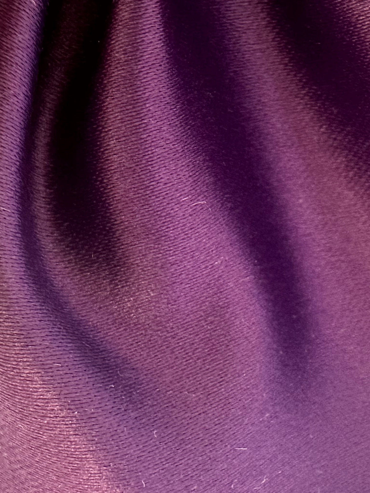 Aubergine Polyester Duchess Satin - Scenery