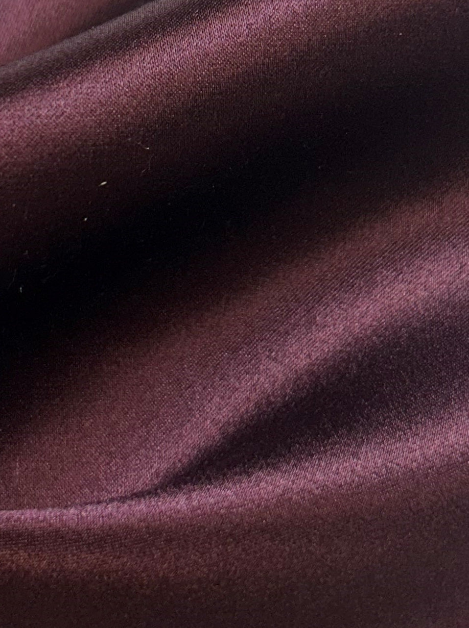 Aubergine Silk Satin - Splendour