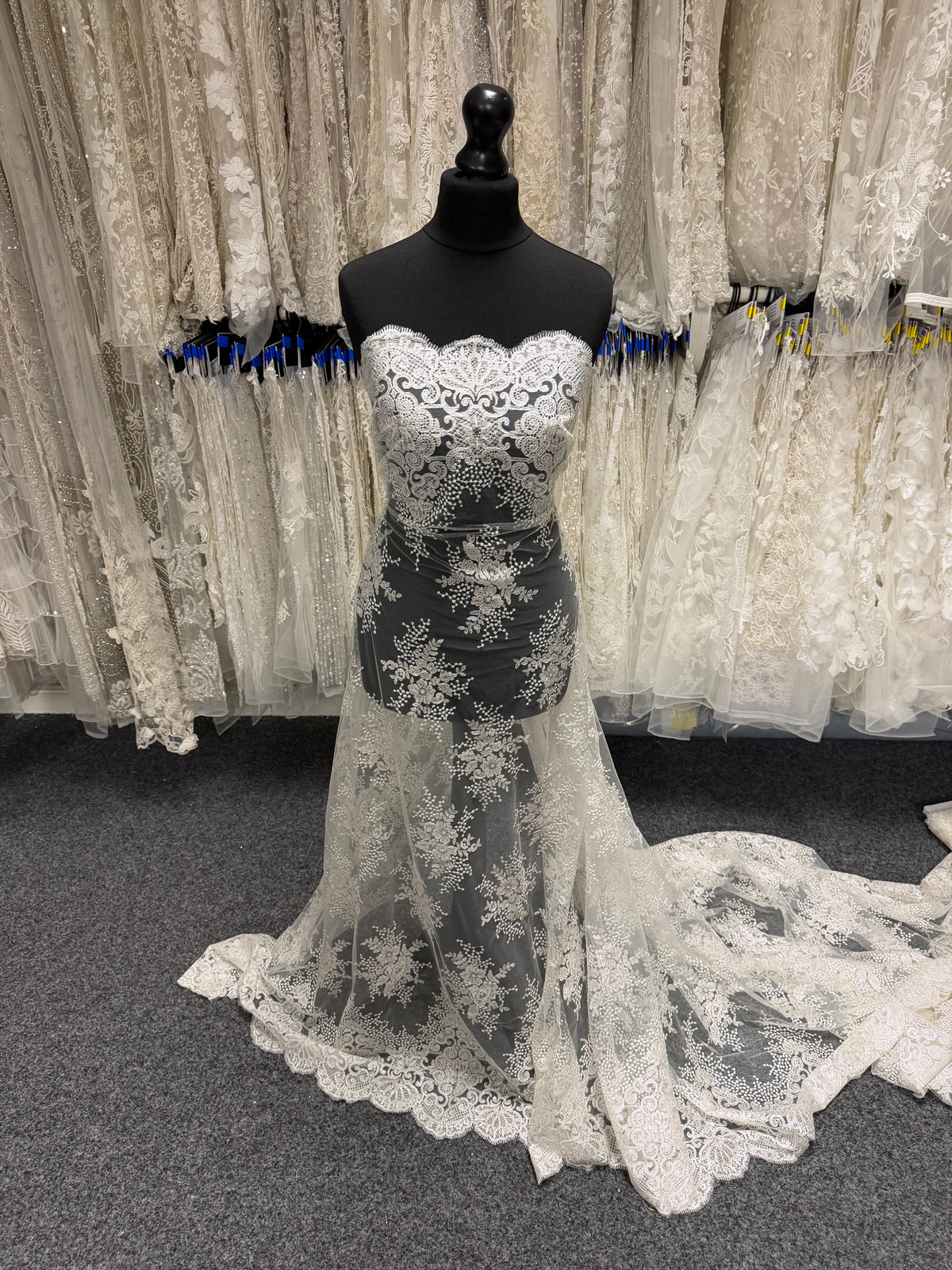 Ivory Sequin Embroidery Lace - EB3034