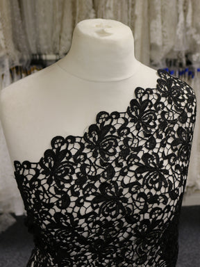Black Guipure Lace - Reese