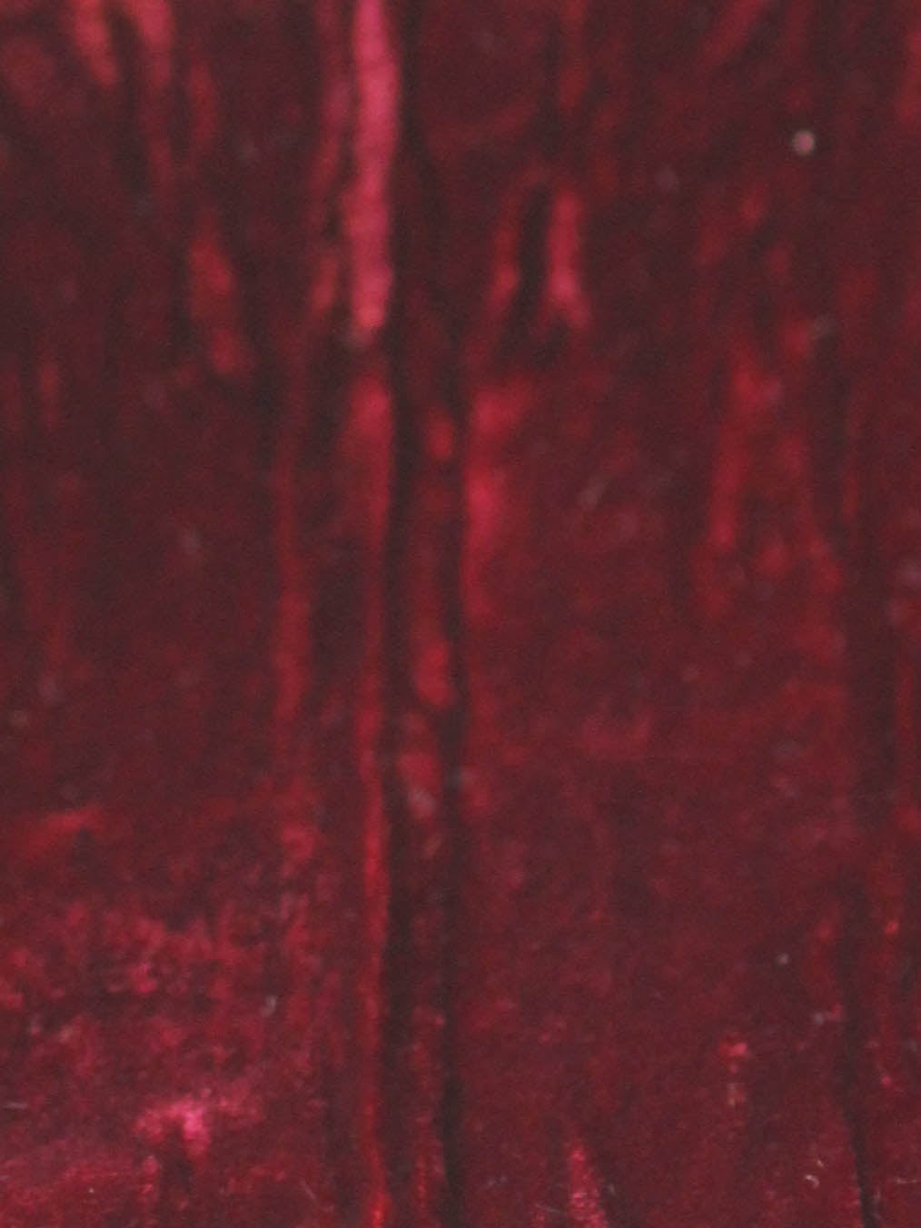 Black Red Silk Velvet - Ruffle