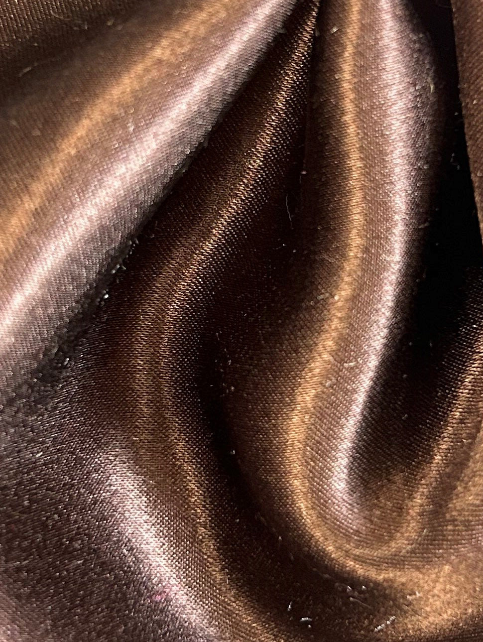 Brown Silk Satin - Magnifique