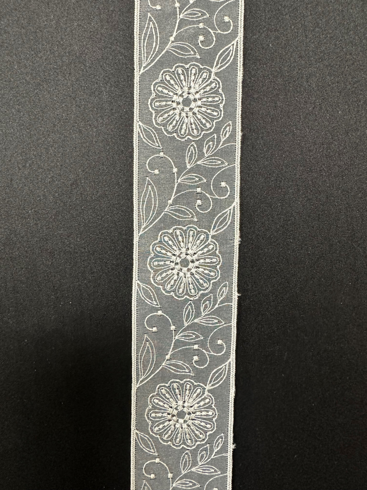 Ivory Embroidered Lace Trim - Fenna