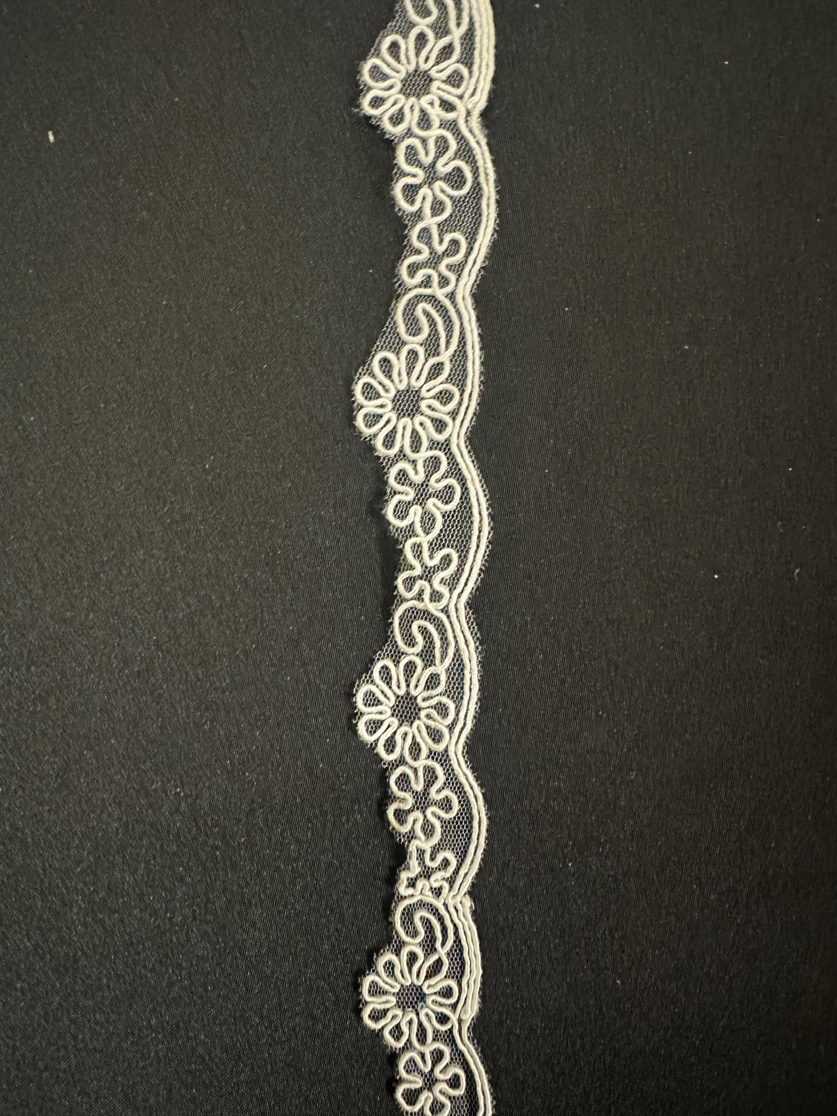 Ivory Corded Lace Trim - Celandine