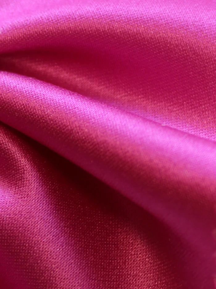 Cerise Polyester Duchess Satin - Contessa