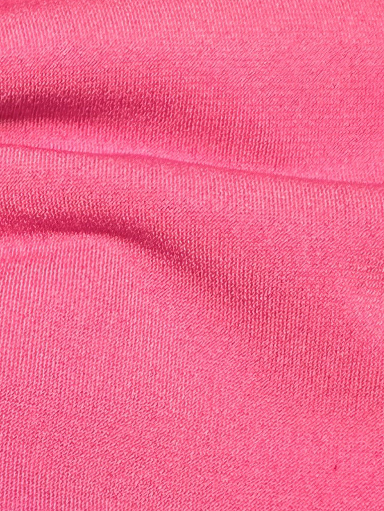 Cerise Polyester Stretch Jersey - Romania