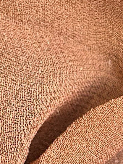 Chocolate Brown Silk Georgette - Shimmer