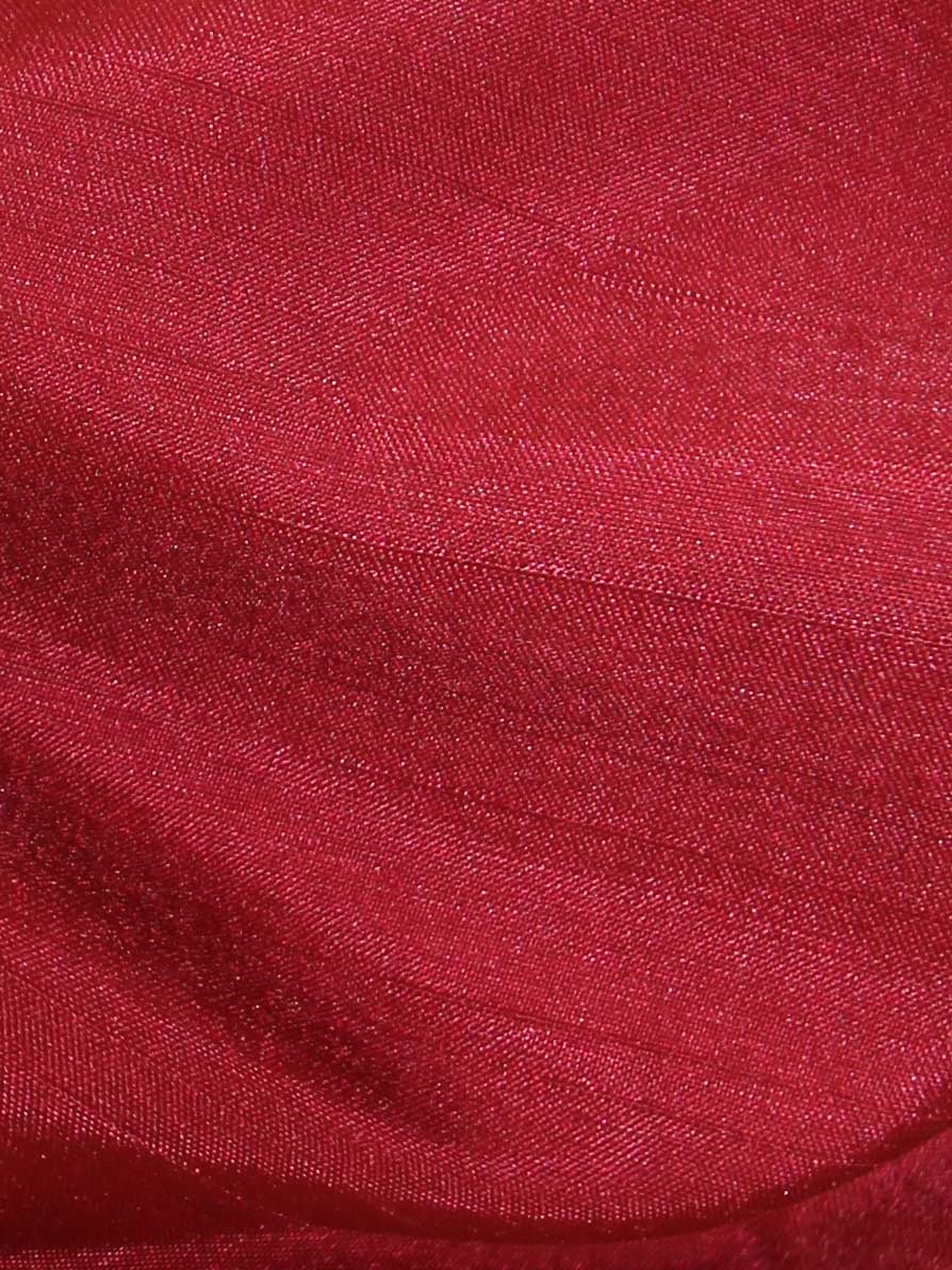 Claret Polyester Satin Backed Dupion - Clarity