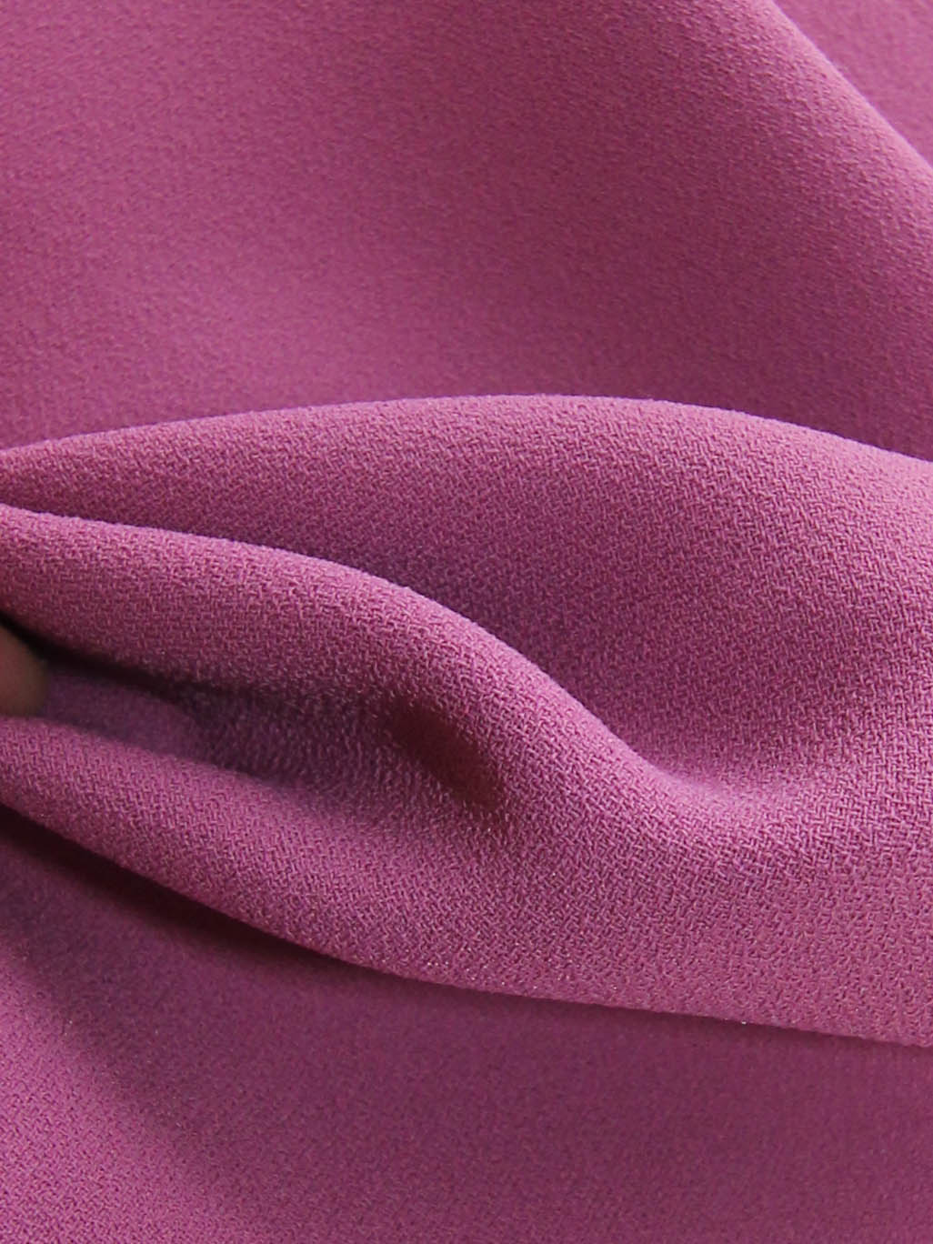 Clover Pink Polyester Crepe - Curiosity