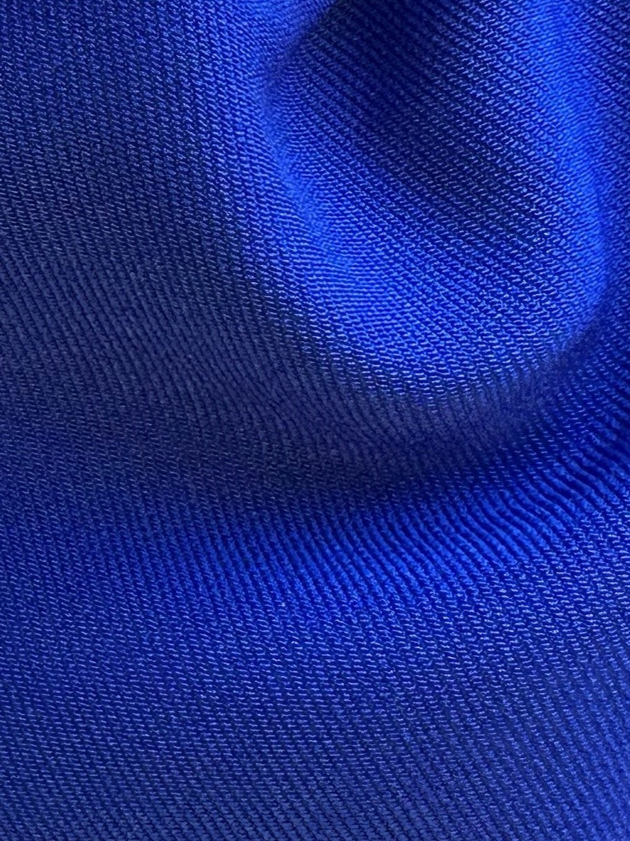 Cobalt Heavyweight Stretch Satin - Dynasty
