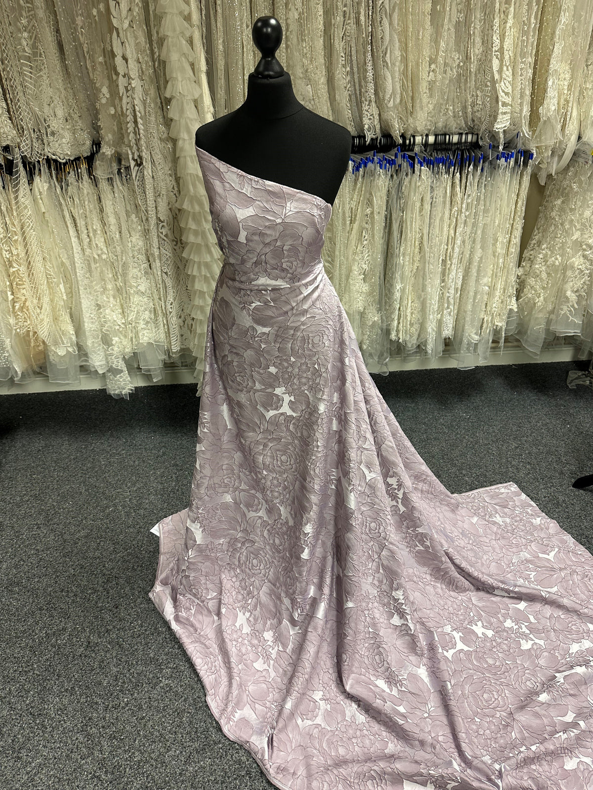 Mauve Textured Jacquard - Debate