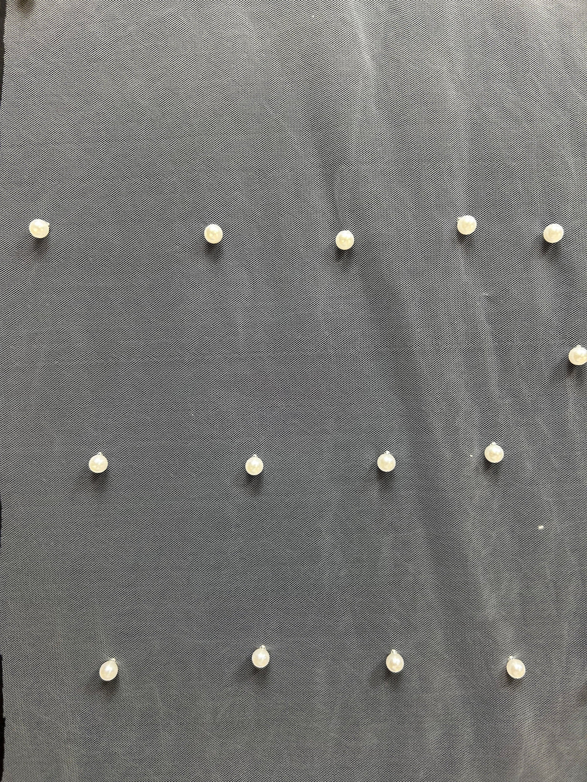 Ivory Pearl Embellished Tulle - Decadence