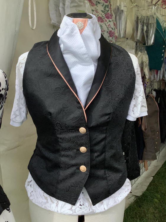 Black Waistcoat Fabric - Dijon