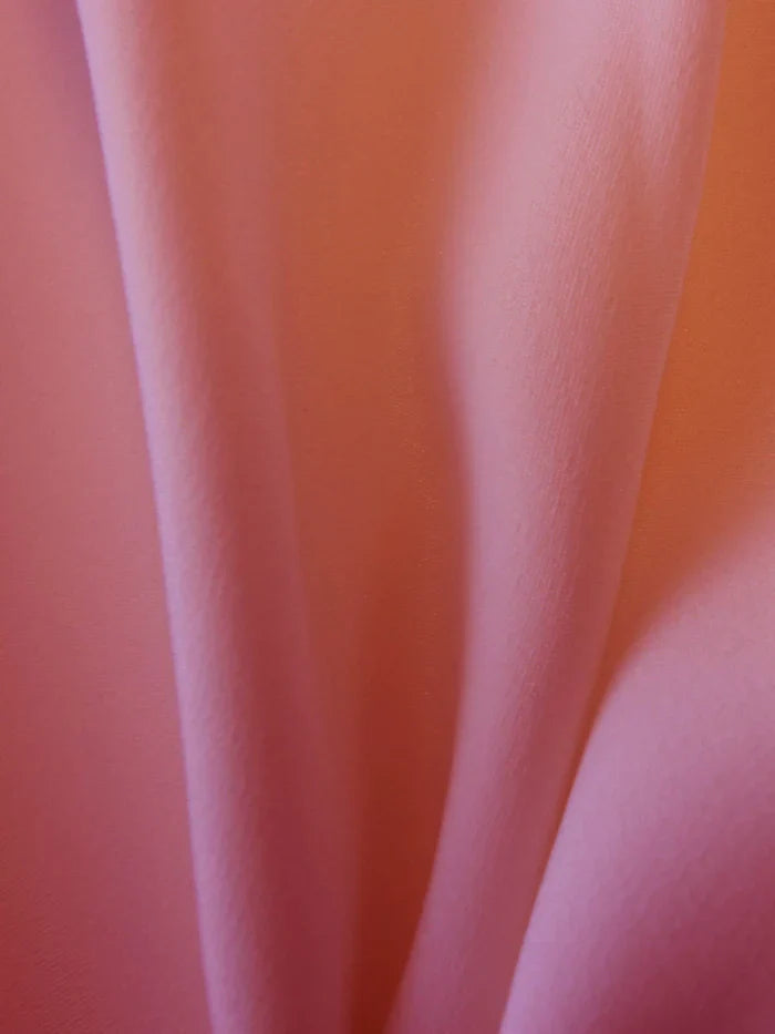 Dusky Pink Silk Double Crepe - Tantalise