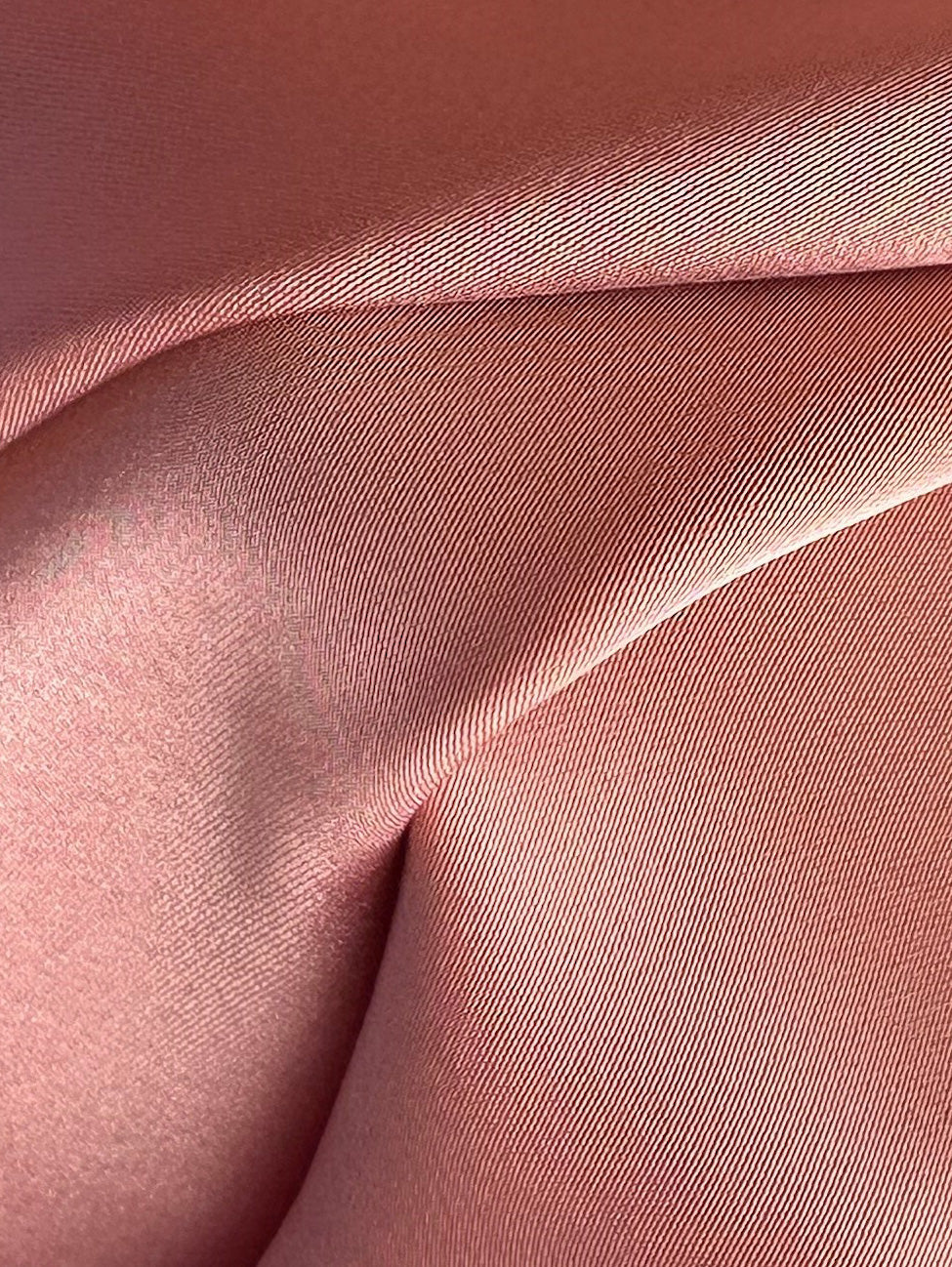 Dusty Pink Polyester Satin - Hubris