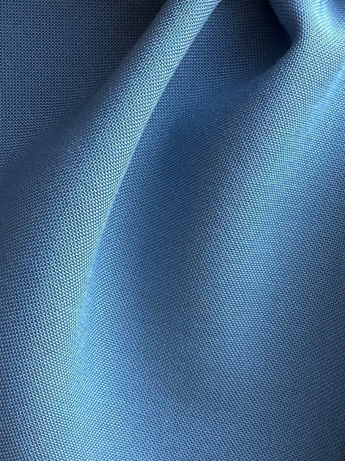 Dusty Blue Bamboo Poplin - Panda