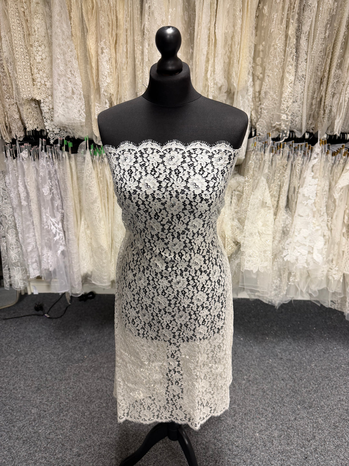 Ivory Corded Chantilly Lace - Norben
