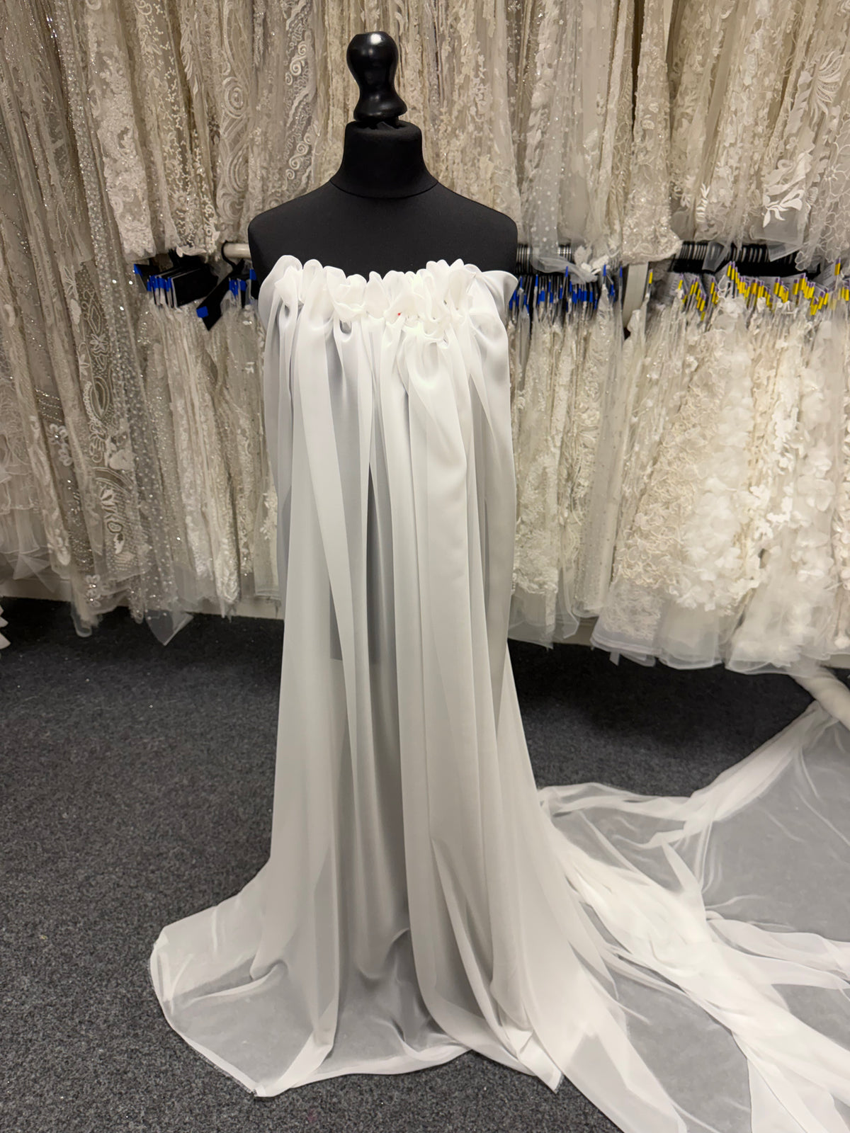 Dark Ivory Poly Chiffon - P58