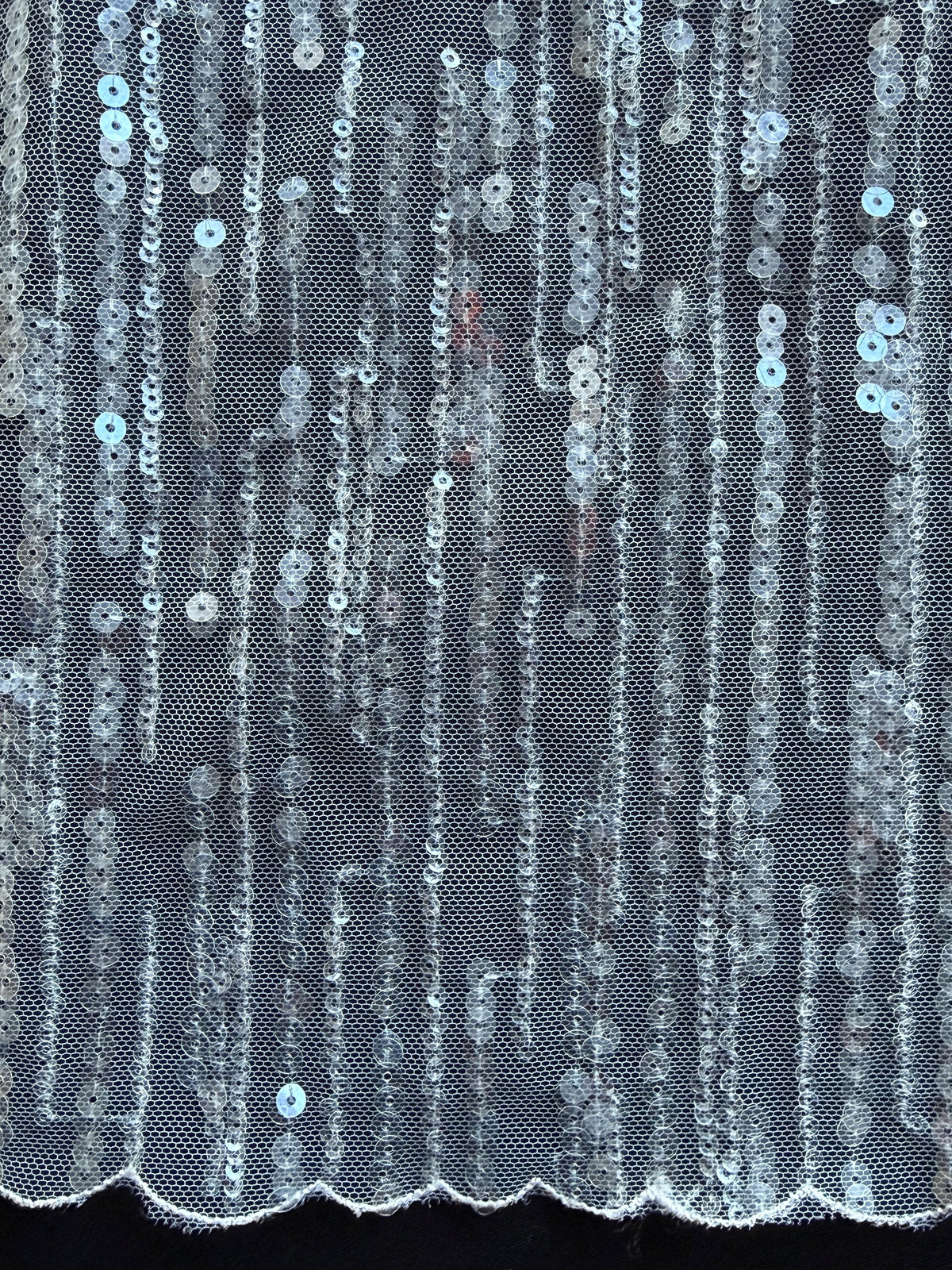 Ivory Sequin Lace - EB3016