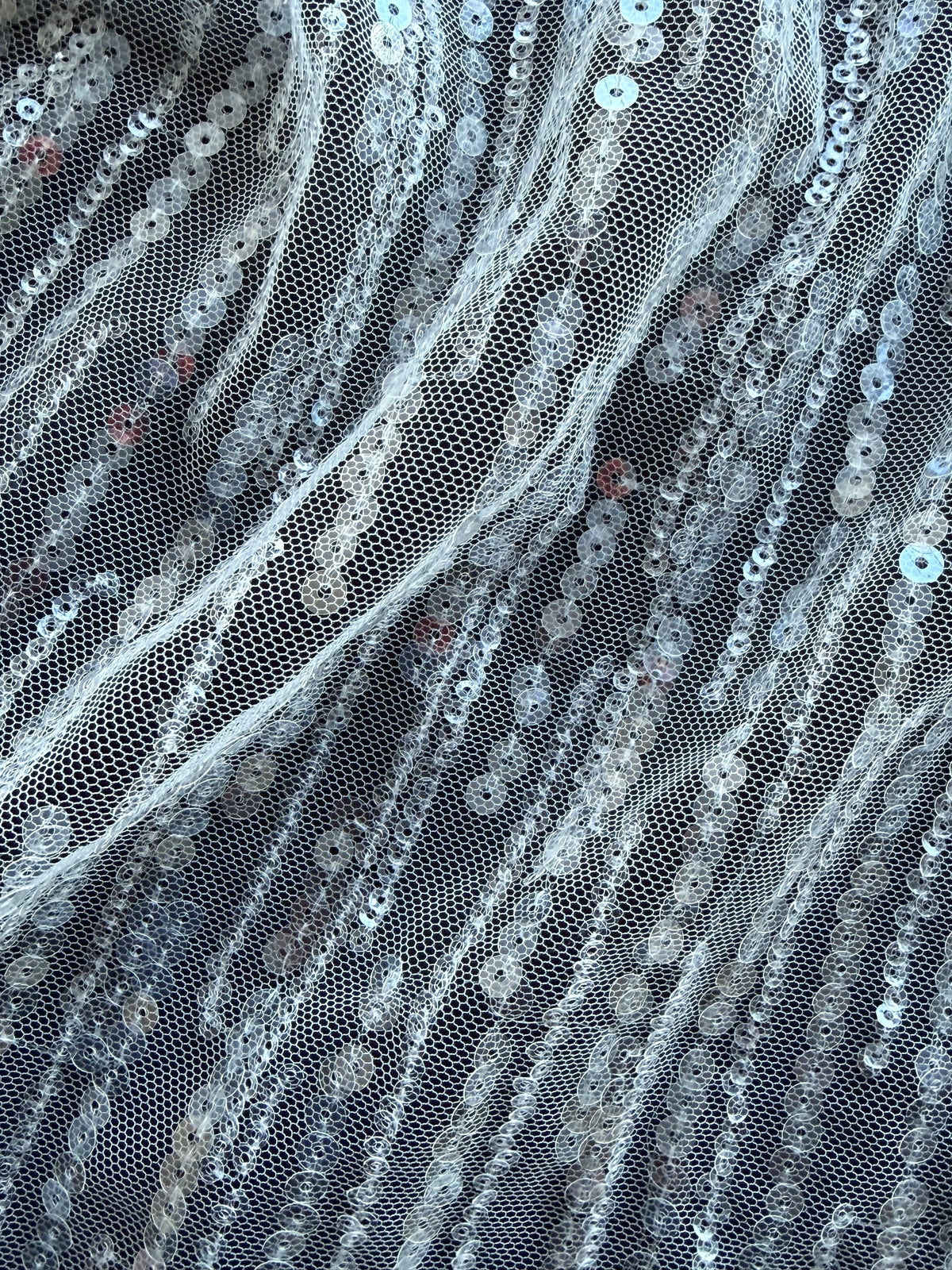 Ivory Sequin Lace - EB3016