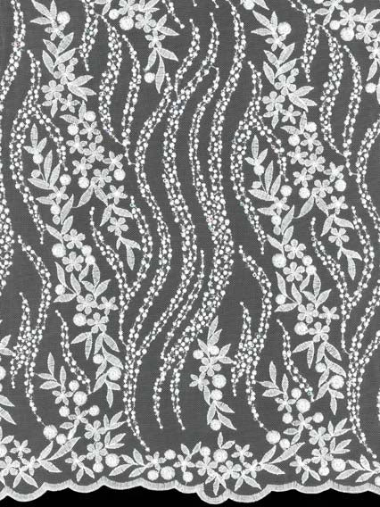 Ivory Sequin Lace - EB3051