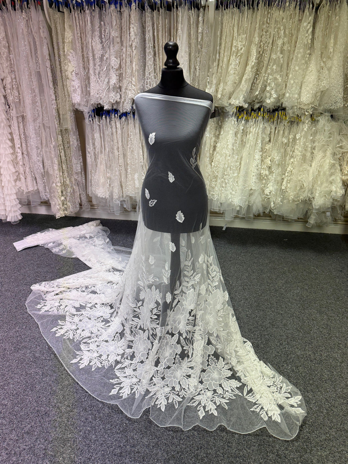 Ivory Sequin Embroidery Lace - EB3055