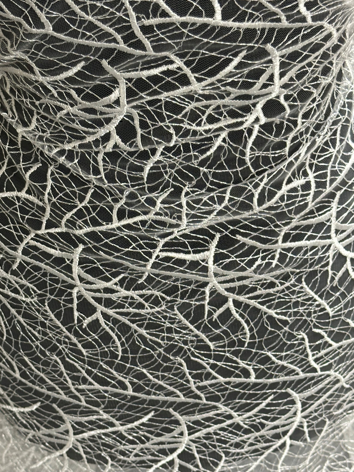 Ivory Contemporary Floral Lace - EB5012