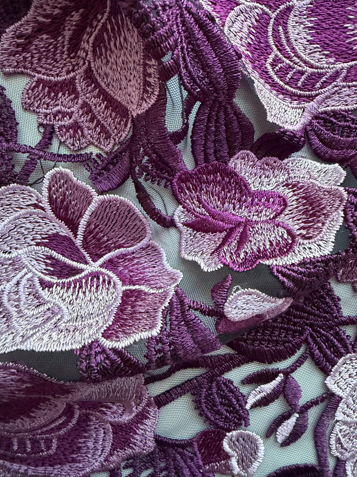 Purple Embroidery Lace - EB5024