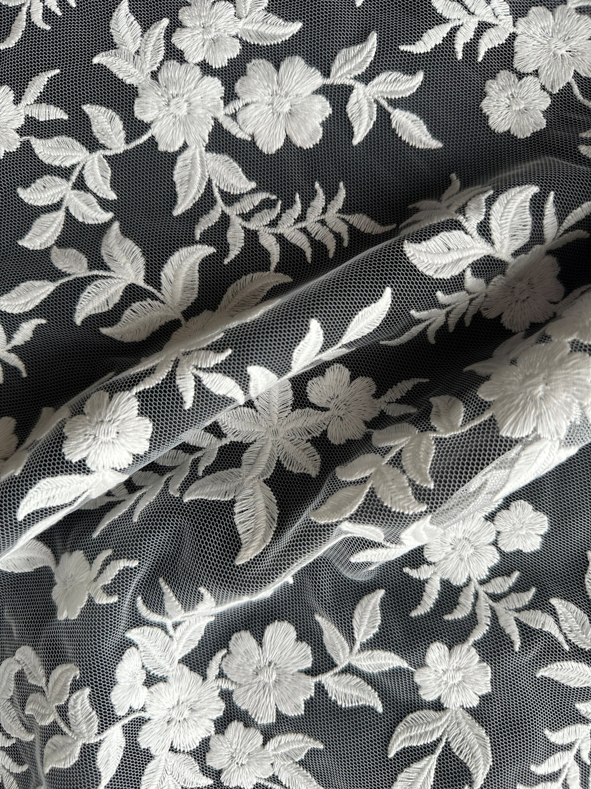 Ivory Embroidered Lace - EB5031