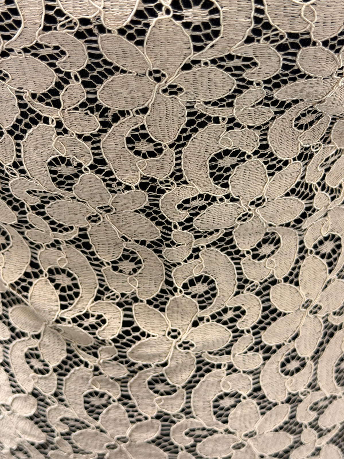 Coffee Corded French Lace - LA4008